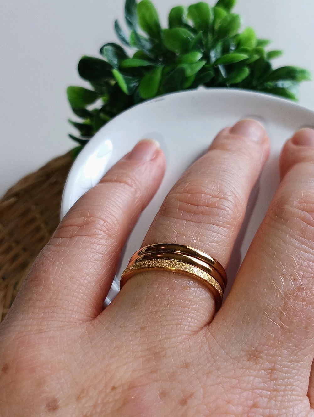 “Gold Filled Stacking Rings Set of 3 | 14K GF Minimalist Bands | Size 9